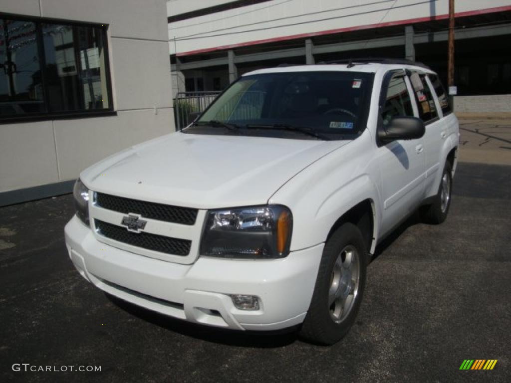 2008 TrailBlazer LT 4x4 - Summit White / Ebony photo #11