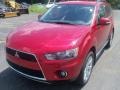 Rally Red Metallic 2010 Mitsubishi Outlander XLS 4WD