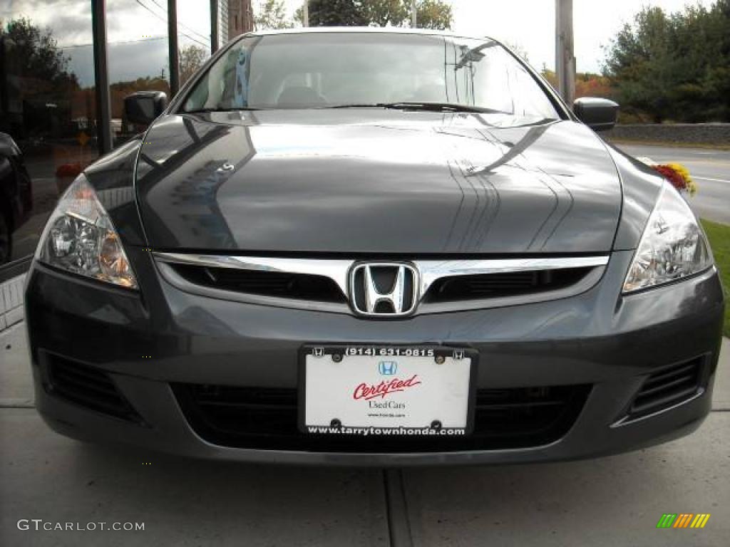 2007 Accord EX-L V6 Sedan - Graphite Pearl / Gray photo #2