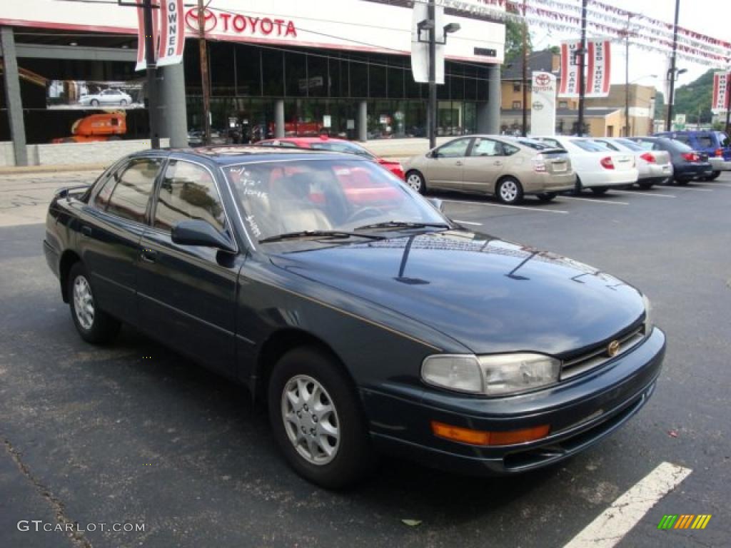1993 Camry XLE Sedan - Dark Green Pearl / Beige photo #6