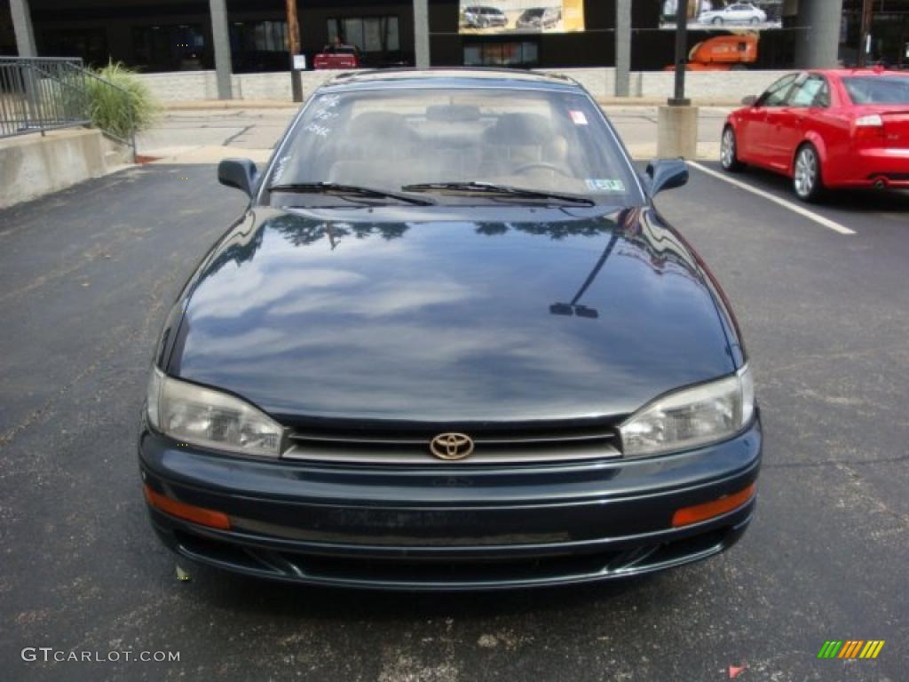 1993 Camry XLE Sedan - Dark Green Pearl / Beige photo #10