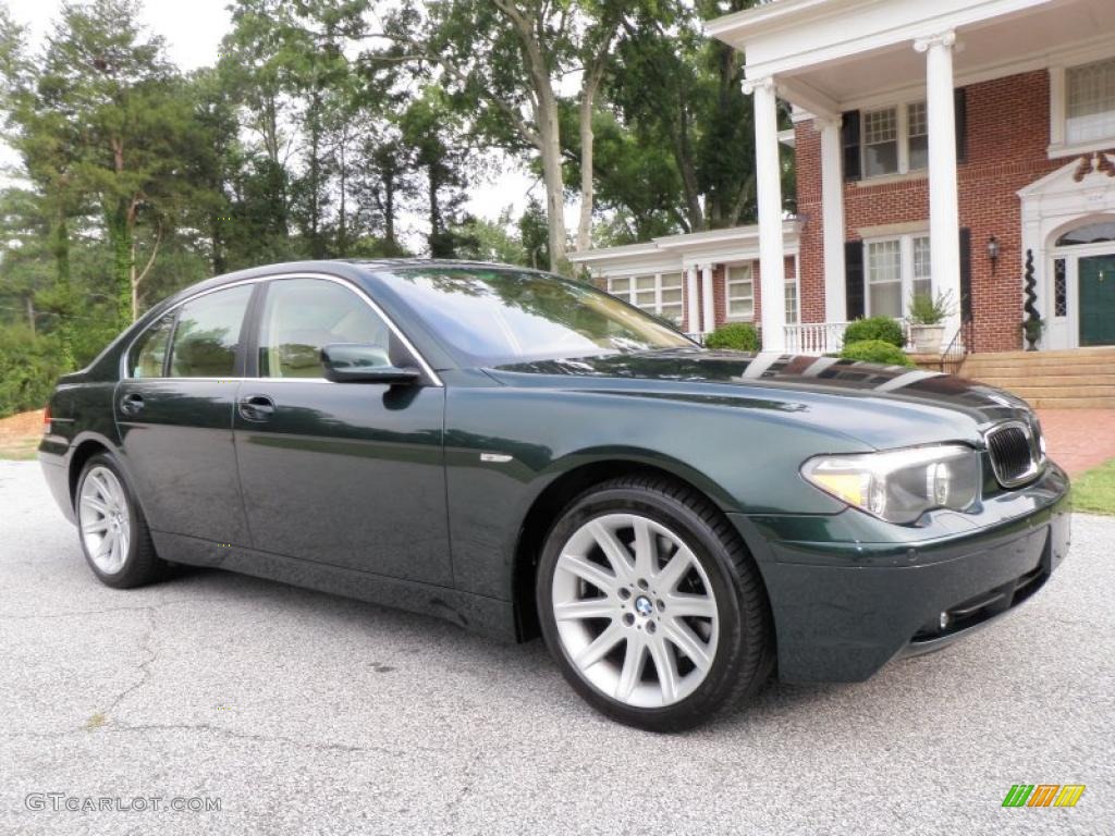 2003 7 Series 745i Sedan - Oxford Green Metallic / Dark Beige/Beige III photo #2