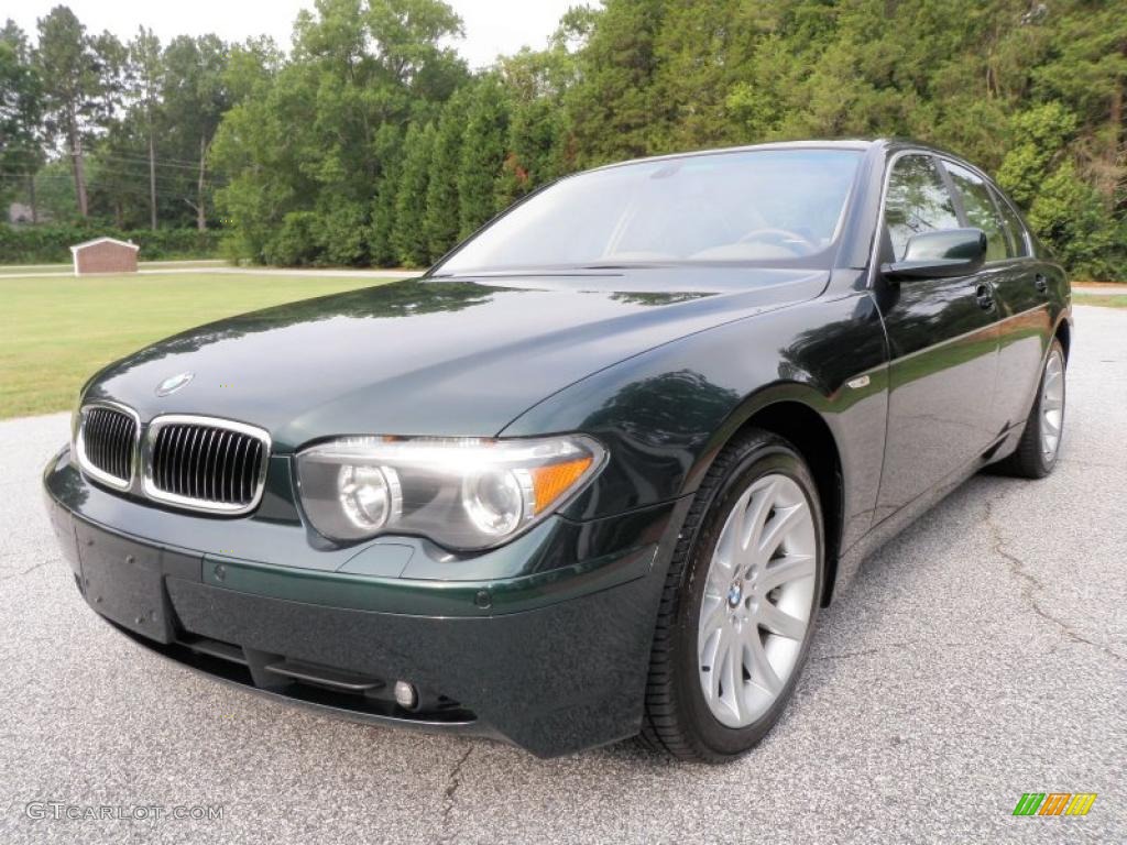 2003 7 Series 745i Sedan - Oxford Green Metallic / Dark Beige/Beige III photo #13