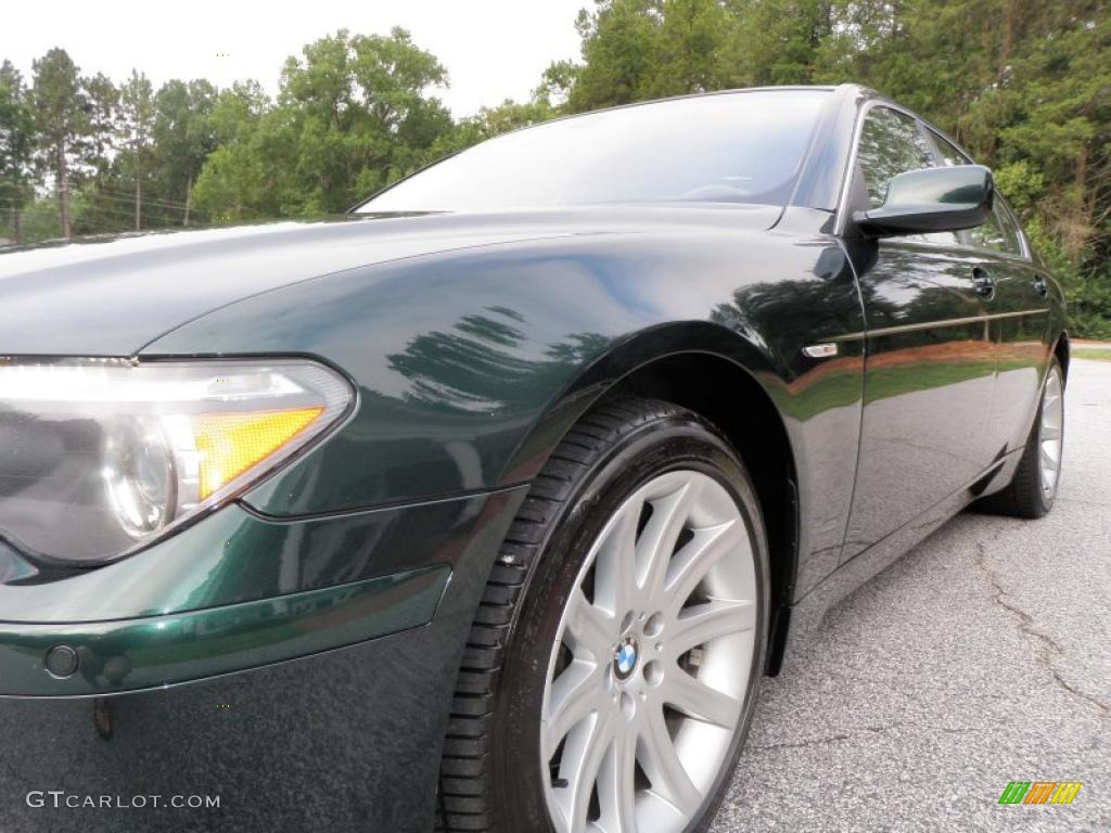 2003 7 Series 745i Sedan - Oxford Green Metallic / Dark Beige/Beige III photo #18