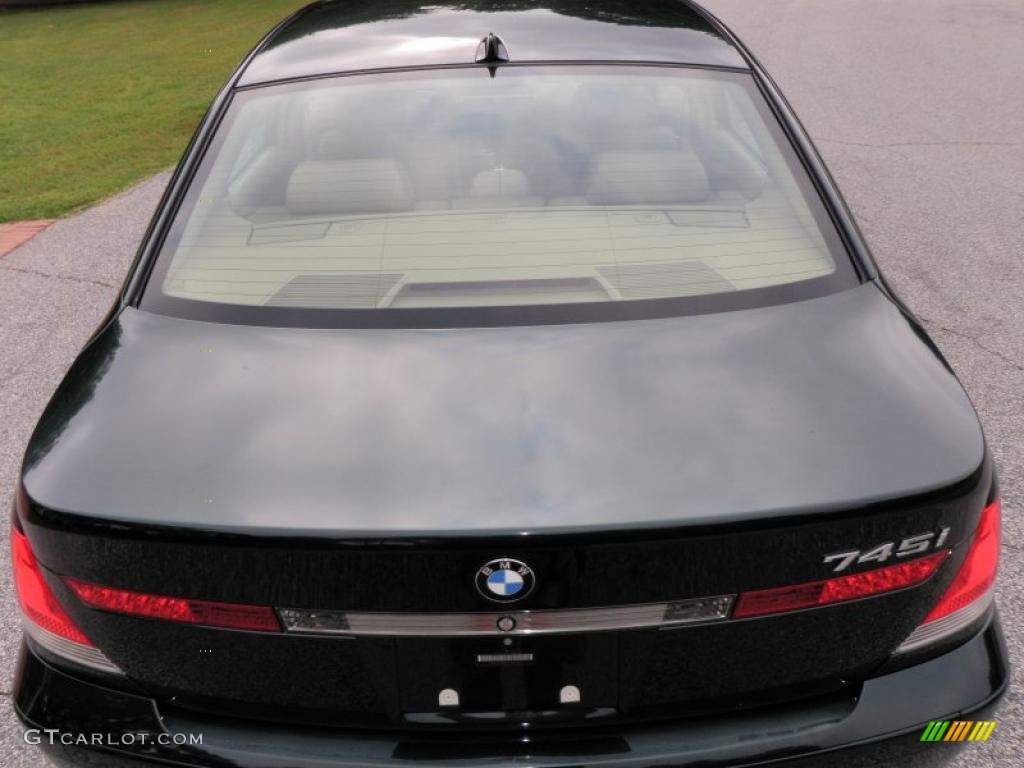 2003 7 Series 745i Sedan - Oxford Green Metallic / Dark Beige/Beige III photo #27