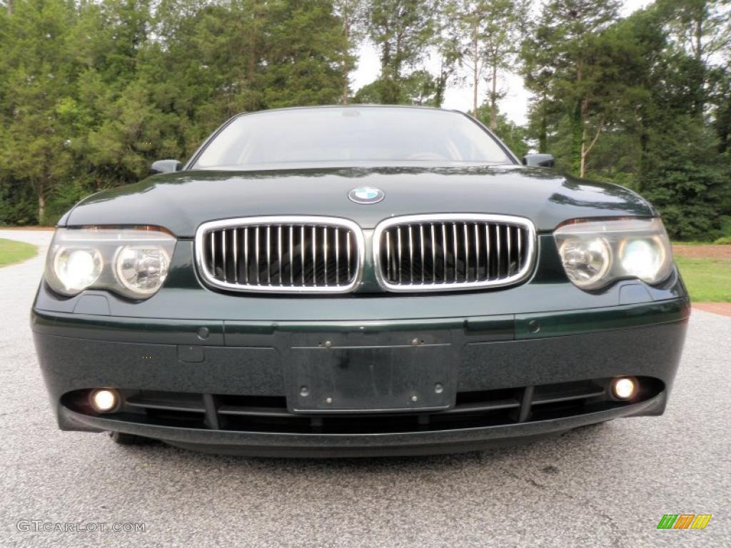 2003 7 Series 745i Sedan - Oxford Green Metallic / Dark Beige/Beige III photo #36