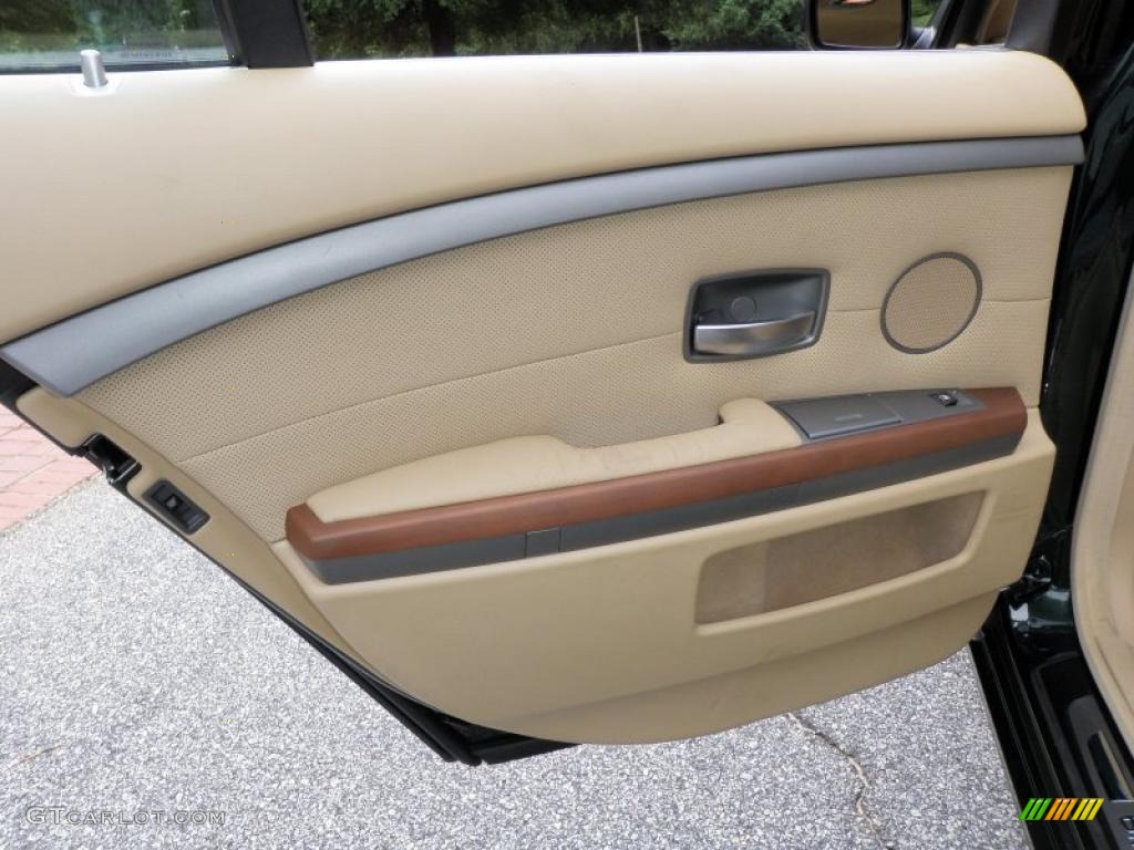 2003 7 Series 745i Sedan - Oxford Green Metallic / Dark Beige/Beige III photo #54