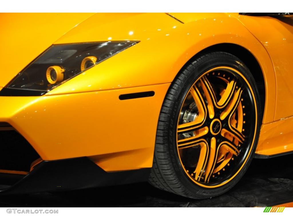 2010 Murcielago LP670-4 SV - Giallo Orion (Yellow) / Nero Perseus photo #3