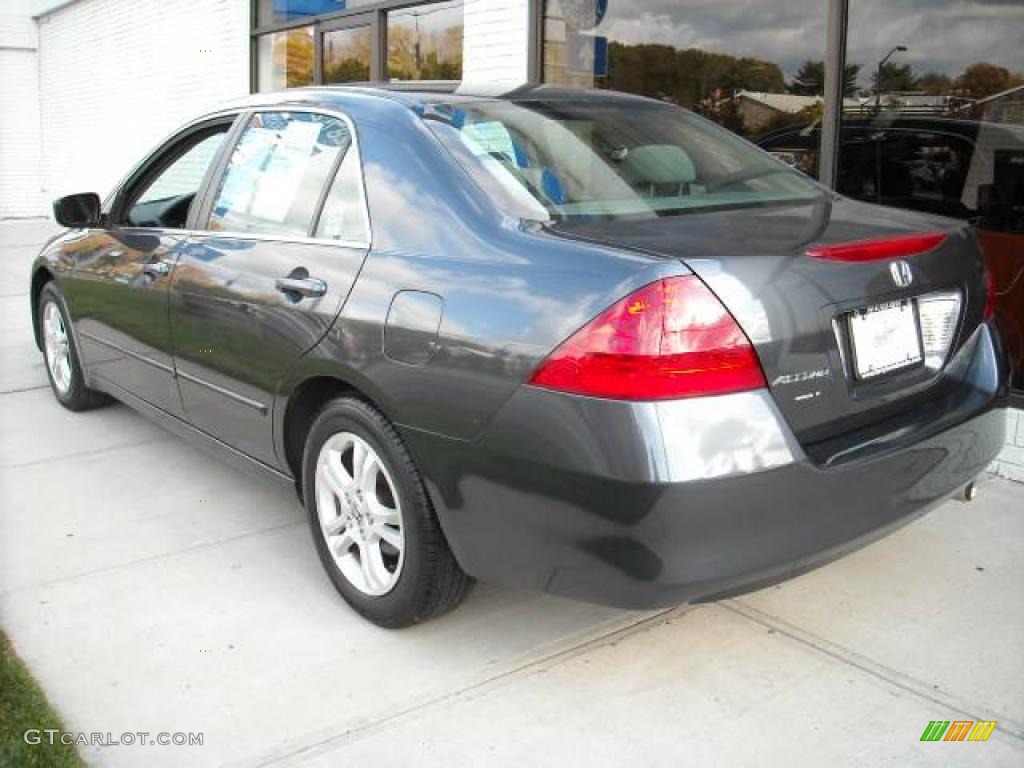 2007 Accord SE Sedan - Graphite Pearl / Gray photo #6