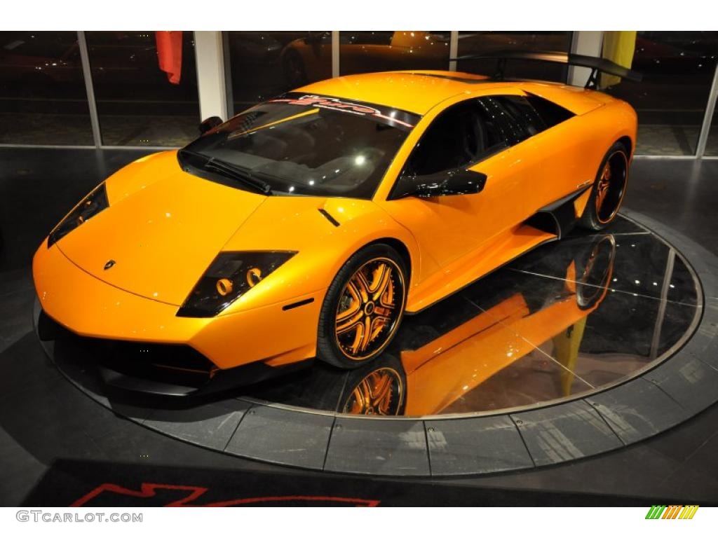2010 Murcielago LP670-4 SV - Giallo Orion (Yellow) / Nero Perseus photo #7