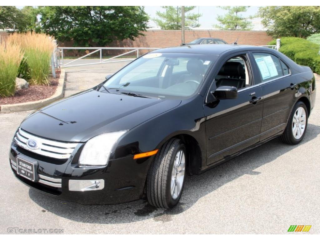 2008 Fusion SEL V6 - Tuxedo Black Metallic / Charcoal Black photo #1