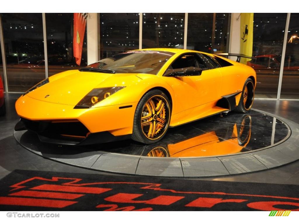 2010 Murcielago LP670-4 SV - Giallo Orion (Yellow) / Nero Perseus photo #8
