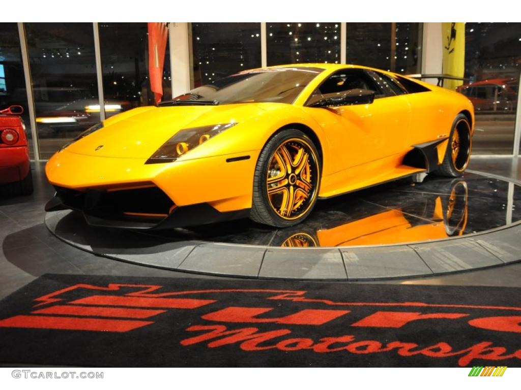 2010 Murcielago LP670-4 SV - Giallo Orion (Yellow) / Nero Perseus photo #9