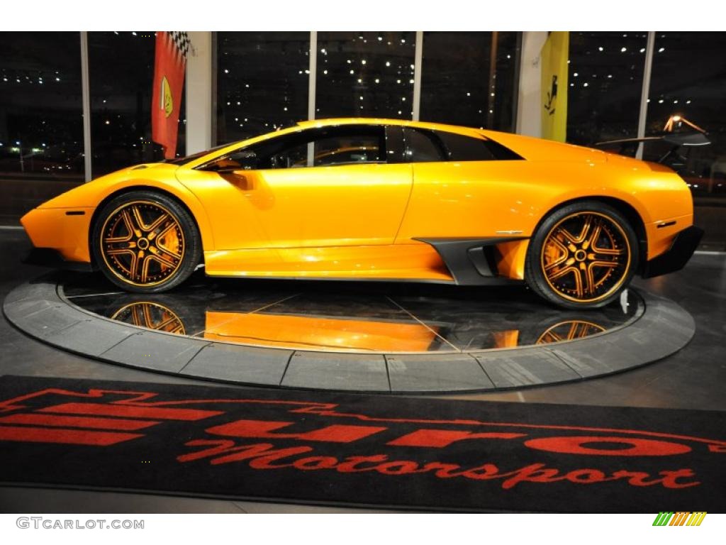 2010 Murcielago LP670-4 SV - Giallo Orion (Yellow) / Nero Perseus photo #13