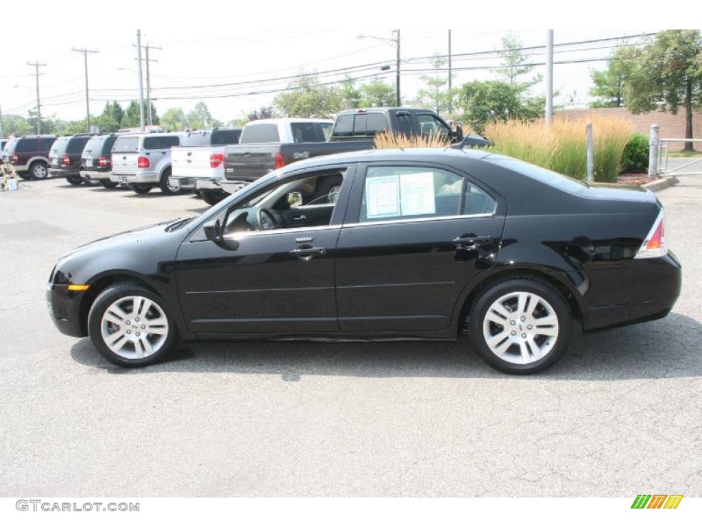 2008 Fusion SEL V6 - Tuxedo Black Metallic / Charcoal Black photo #11