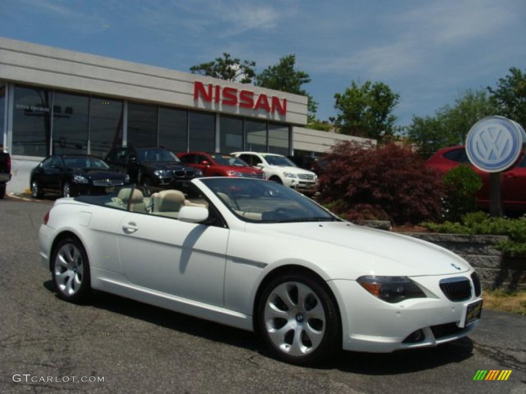 2007 6 Series 650i Convertible - Alpine White / Cream Beige photo #1