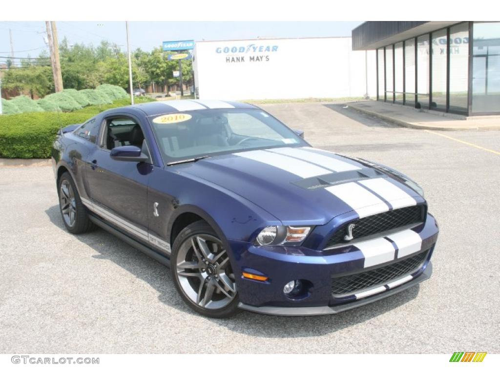 2010 Mustang Shelby GT500 Coupe - Kona Blue Metallic / Charcoal Black/White photo #4