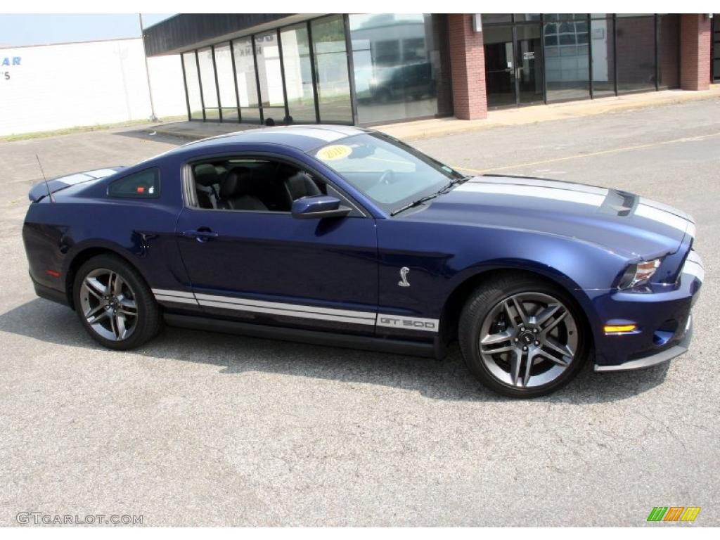 2010 Mustang Shelby GT500 Coupe - Kona Blue Metallic / Charcoal Black/White photo #5