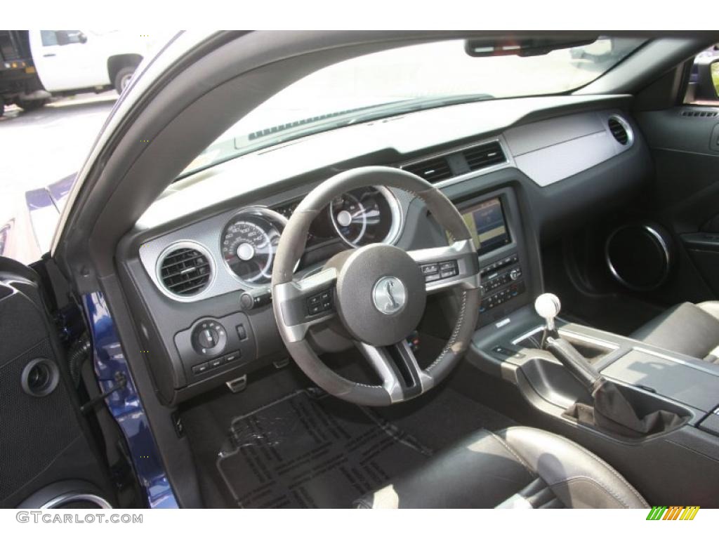 2010 Mustang Shelby GT500 Coupe - Kona Blue Metallic / Charcoal Black/White photo #6