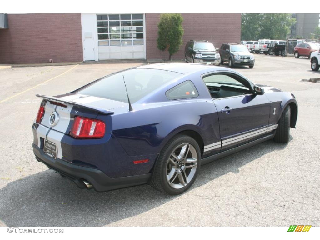 2010 Mustang Shelby GT500 Coupe - Kona Blue Metallic / Charcoal Black/White photo #7