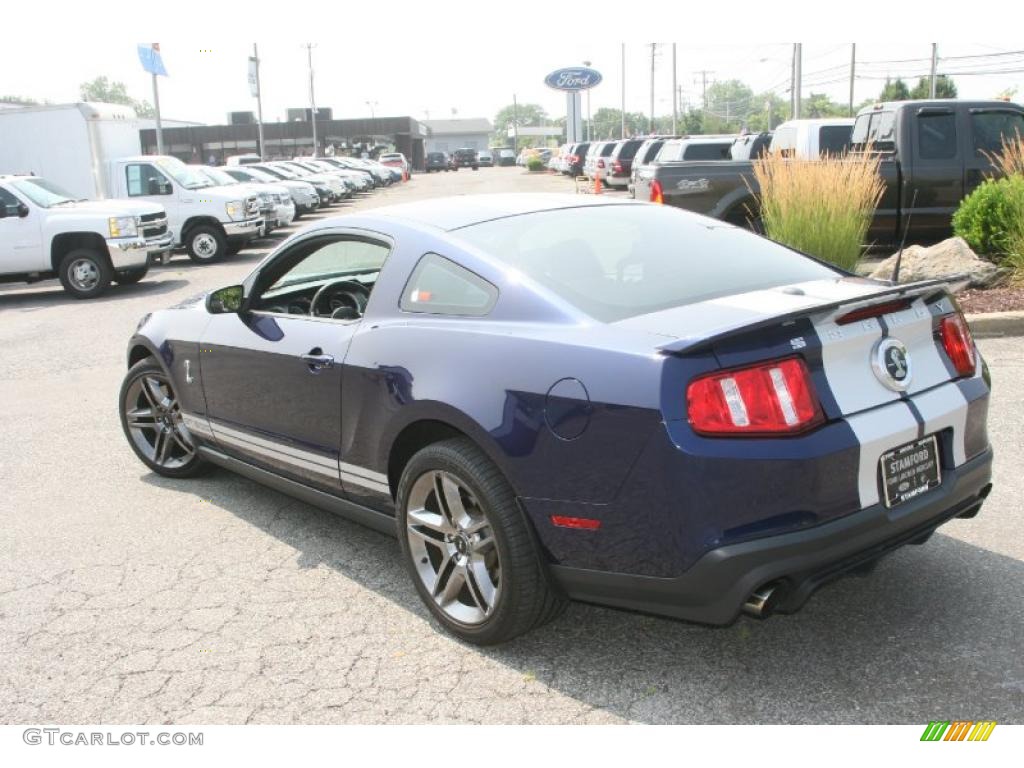2010 Mustang Shelby GT500 Coupe - Kona Blue Metallic / Charcoal Black/White photo #10