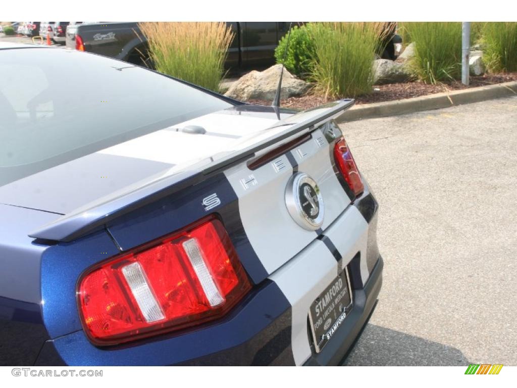 2010 Mustang Shelby GT500 Coupe - Kona Blue Metallic / Charcoal Black/White photo #16