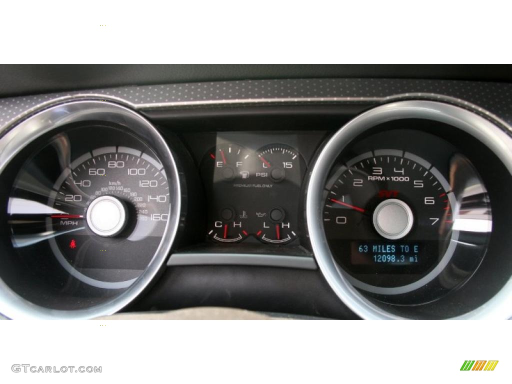 2010 Mustang Shelby GT500 Coupe - Kona Blue Metallic / Charcoal Black/White photo #19