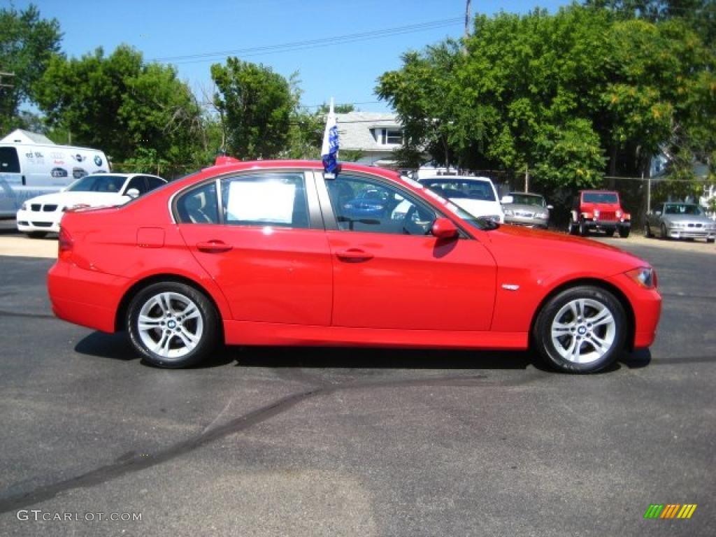 2008 3 Series 328xi Sedan - Crimson Red / Beige Dakota Leather photo #6