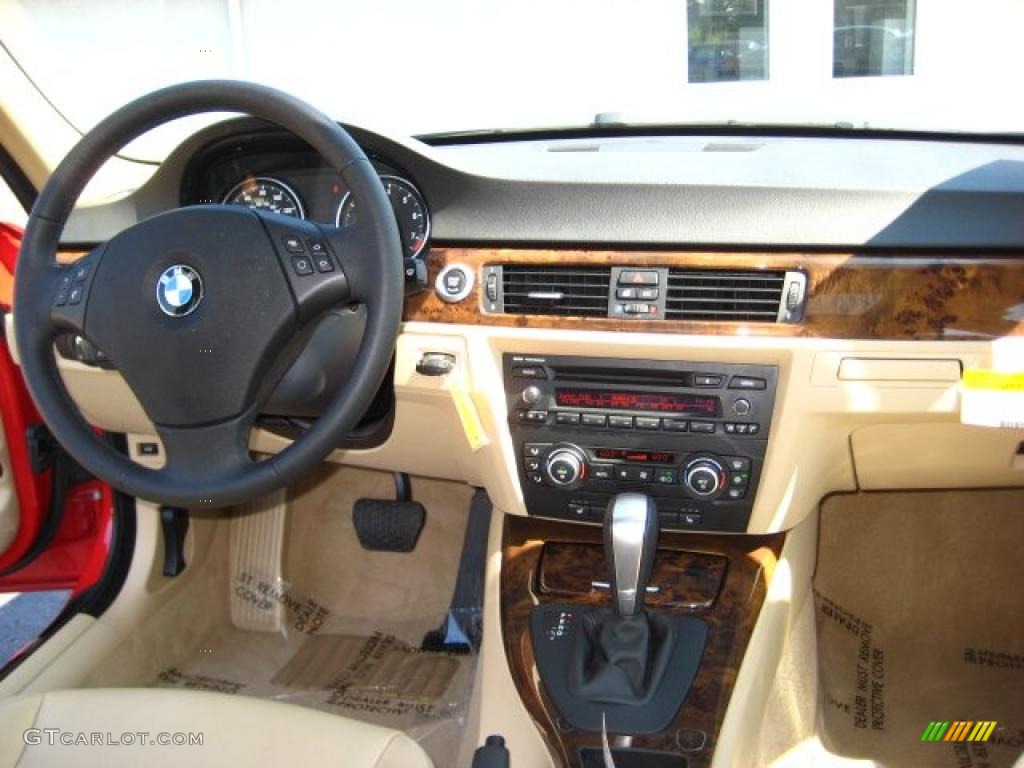2008 3 Series 328xi Sedan - Crimson Red / Beige Dakota Leather photo #15