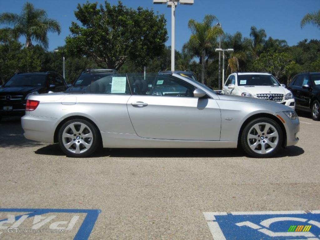 2007 3 Series 335i Convertible - Titanium Silver Metallic / Black photo #6