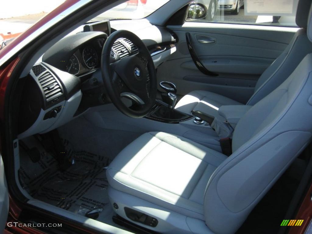 2008 1 Series 128i Coupe - Sedona Red Metallic / Grey photo #11