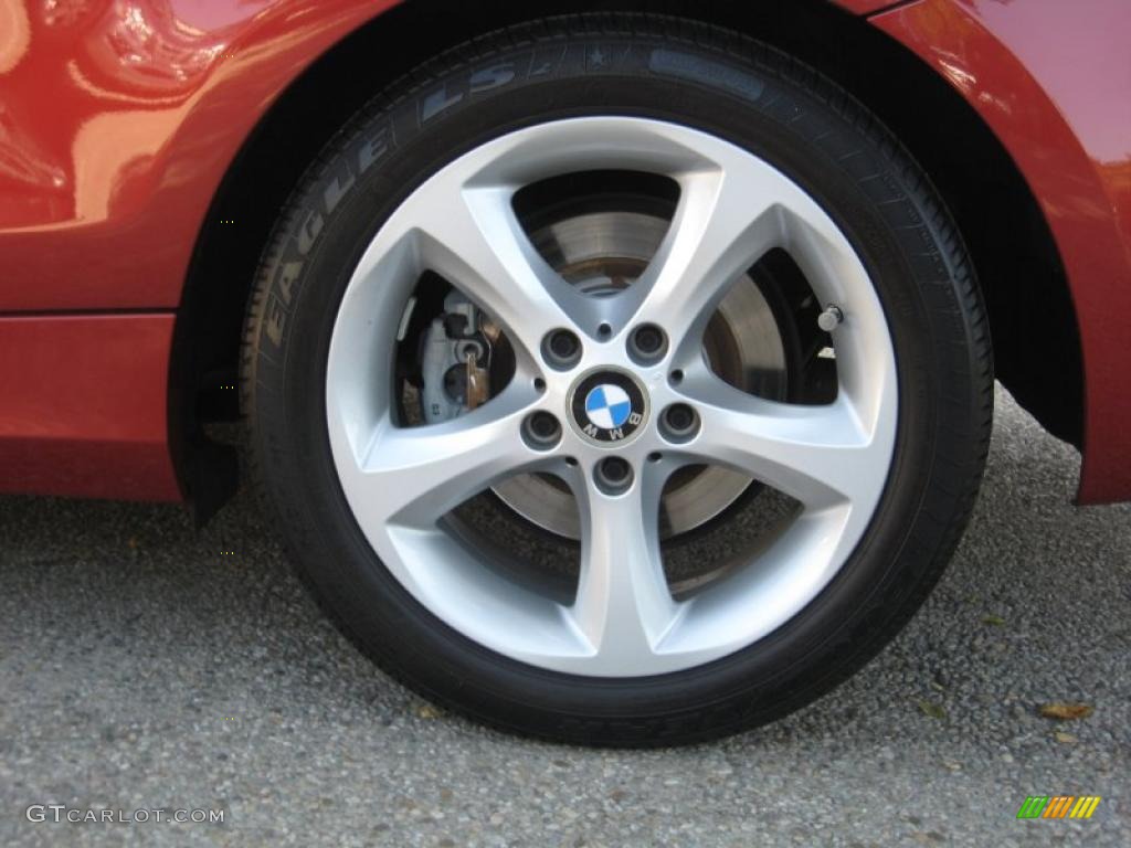 2008 1 Series 128i Coupe - Sedona Red Metallic / Grey photo #16