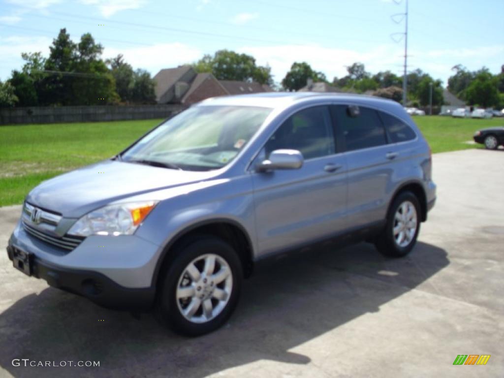 2007 CR-V EX-L - Glacier Blue Metallic / Gray photo #2