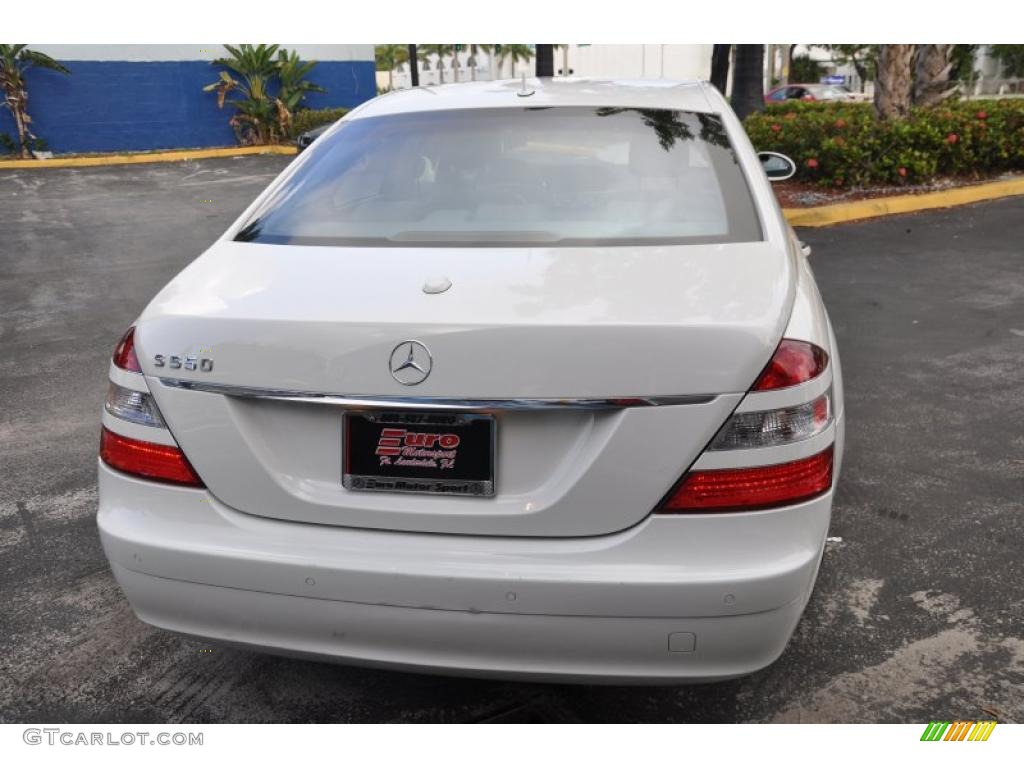 2007 S 550 Sedan - Alabaster White / Grey/Dark Grey photo #5