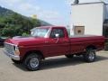 1978 Candyapple Red Ford F150 Custom Regular Cab 4x4  photo #28