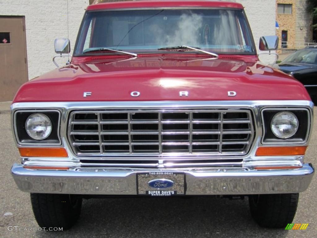 1978 F150 Custom Regular Cab 4x4 - Candyapple Red / Black photo #30