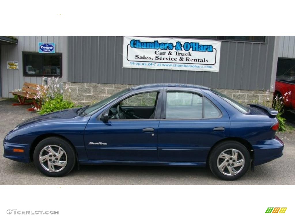 2001 Sunfire SE Sedan - Indigo Blue / Graphite photo #2