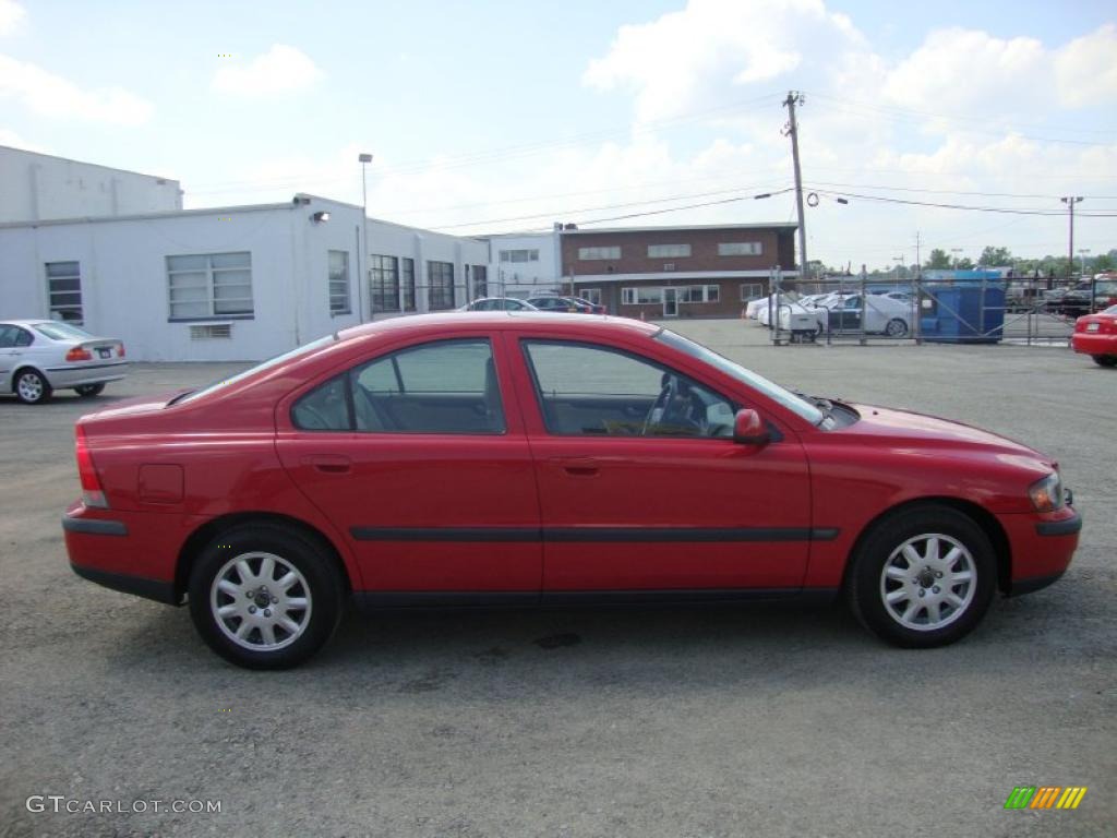 2002 S60 2.4 - Red / Taupe/Light Taupe photo #7