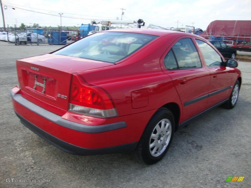 2002 S60 2.4 - Red / Taupe/Light Taupe photo #8