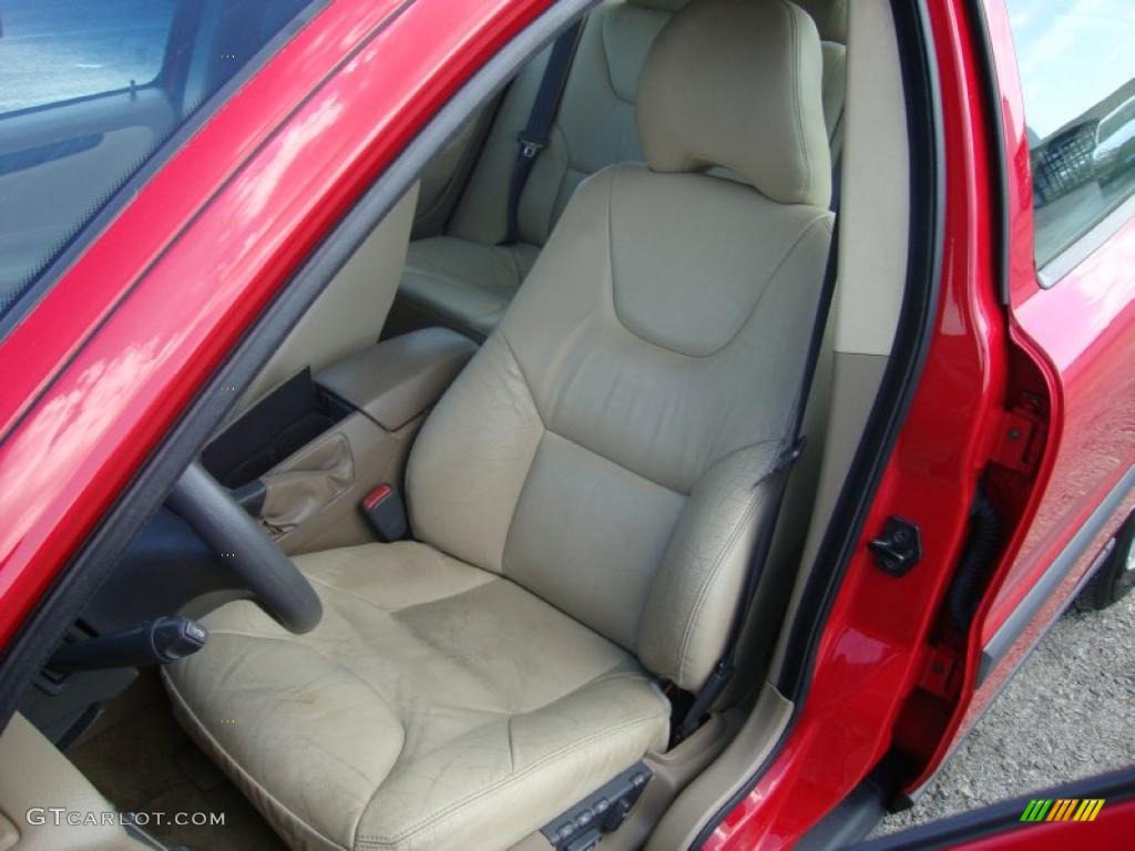 2002 S60 2.4 - Red / Taupe/Light Taupe photo #18