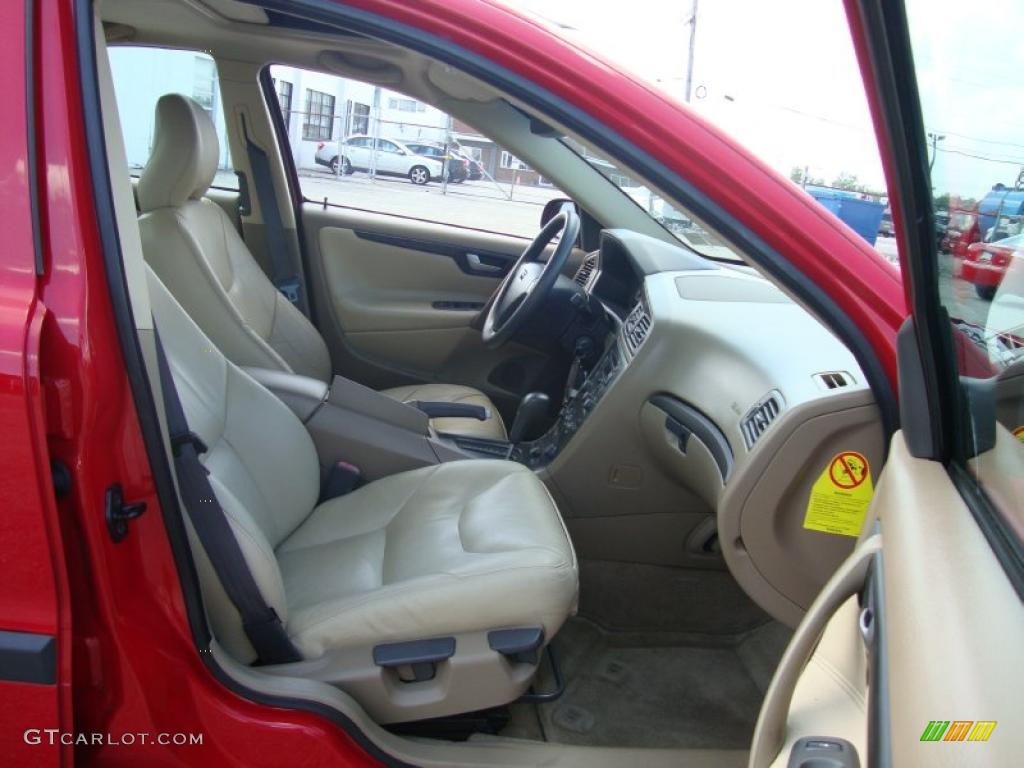 2002 S60 2.4 - Red / Taupe/Light Taupe photo #21