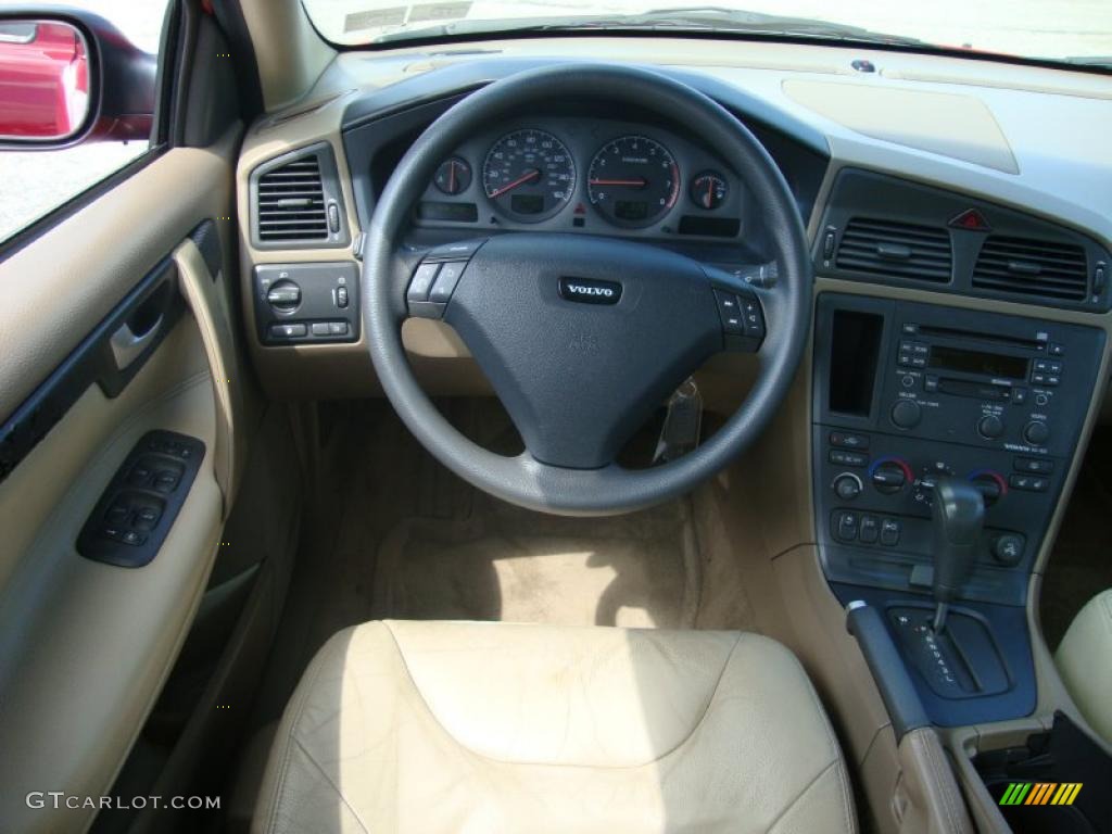 2002 S60 2.4 - Red / Taupe/Light Taupe photo #40