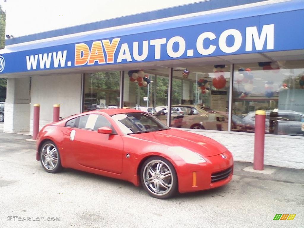 2006 350Z Touring Coupe - Redline / Charcoal Leather photo #1