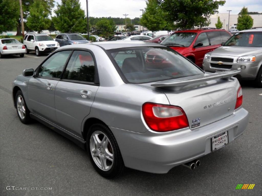 2002 Impreza WRX Sedan - Platinum Silver Metallic / Black photo #2