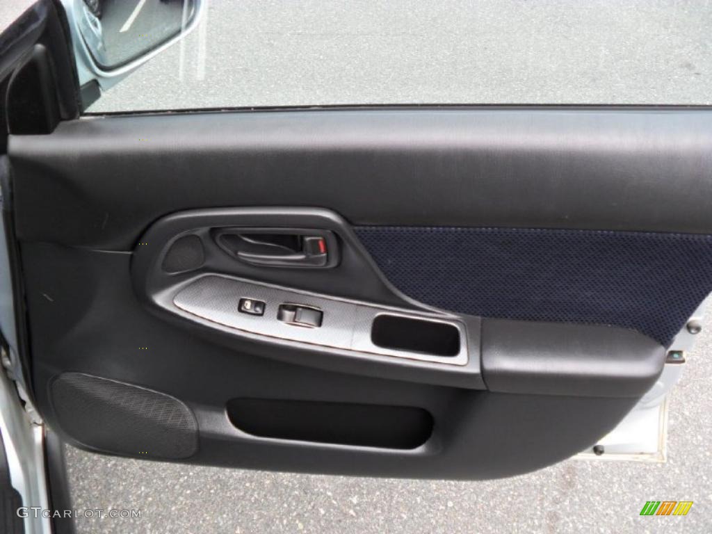 2002 Subaru Impreza WRX Sedan Black Door Panel Photo #33197036