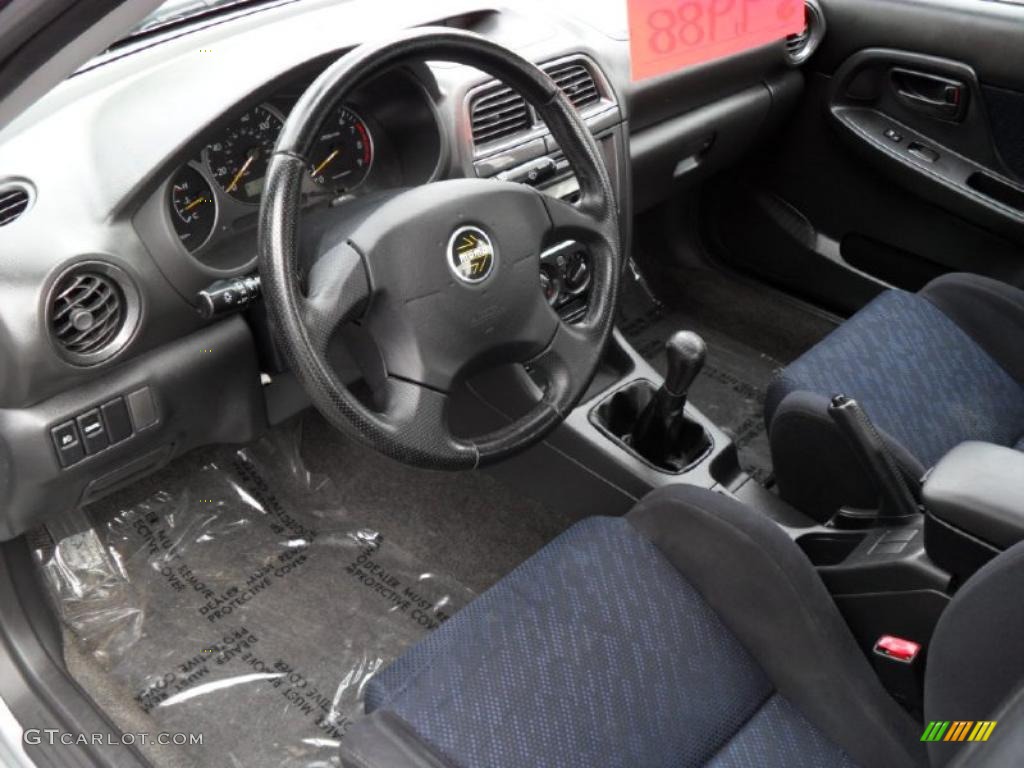 Black Interior 2002 Subaru Impreza WRX Sedan Photo #33197100