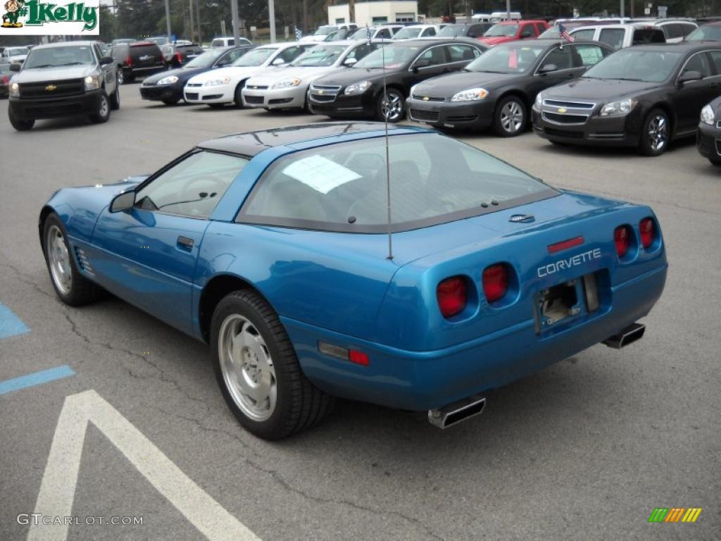 1996 Corvette Coupe - Bright Aqua Metallic / Light Beige photo #5