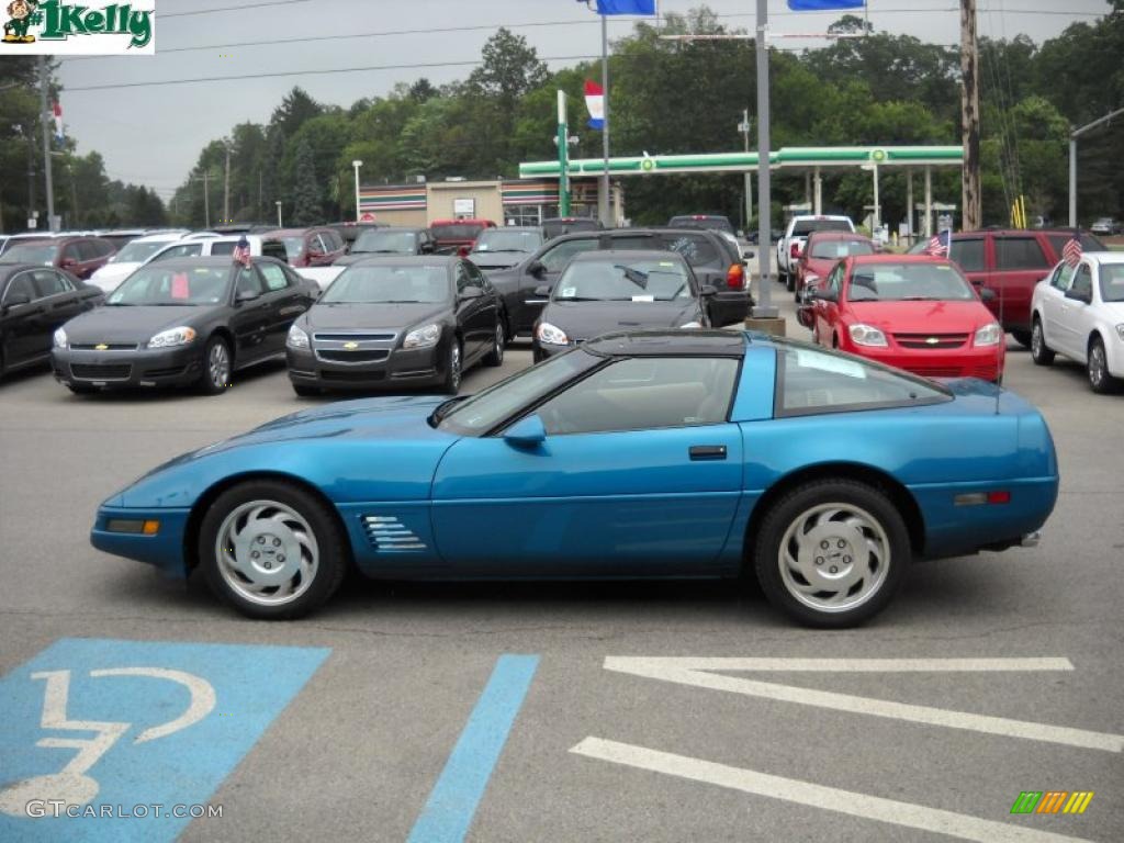 1996 Corvette Coupe - Bright Aqua Metallic / Light Beige photo #6