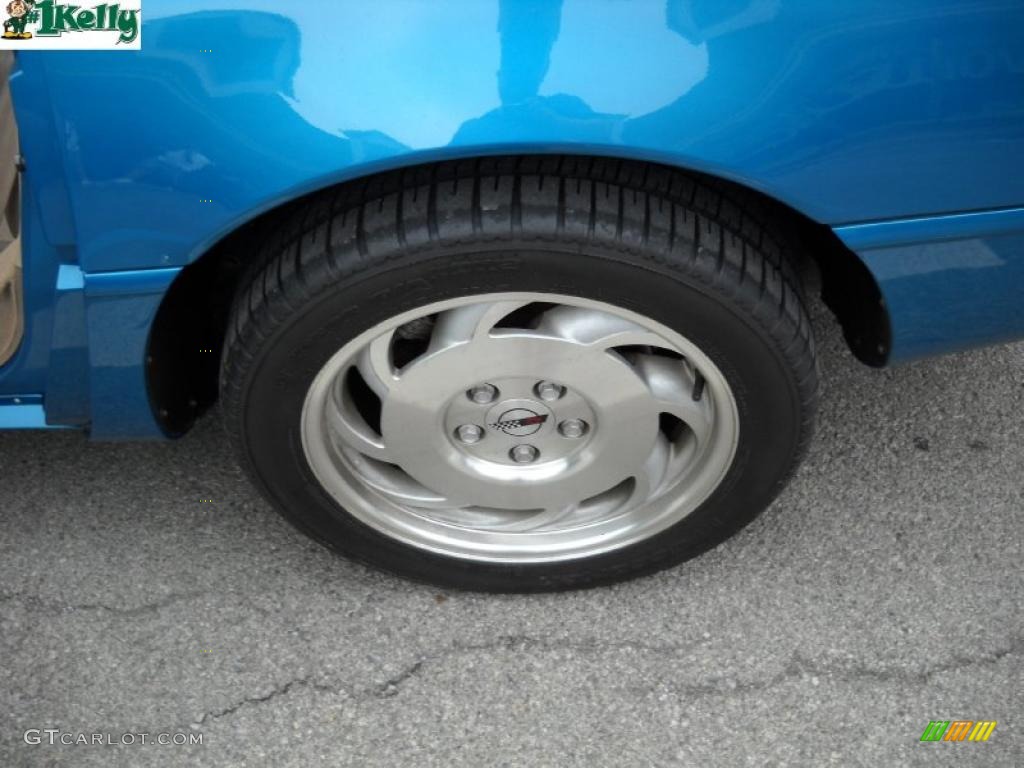 1996 Corvette Coupe - Bright Aqua Metallic / Light Beige photo #11
