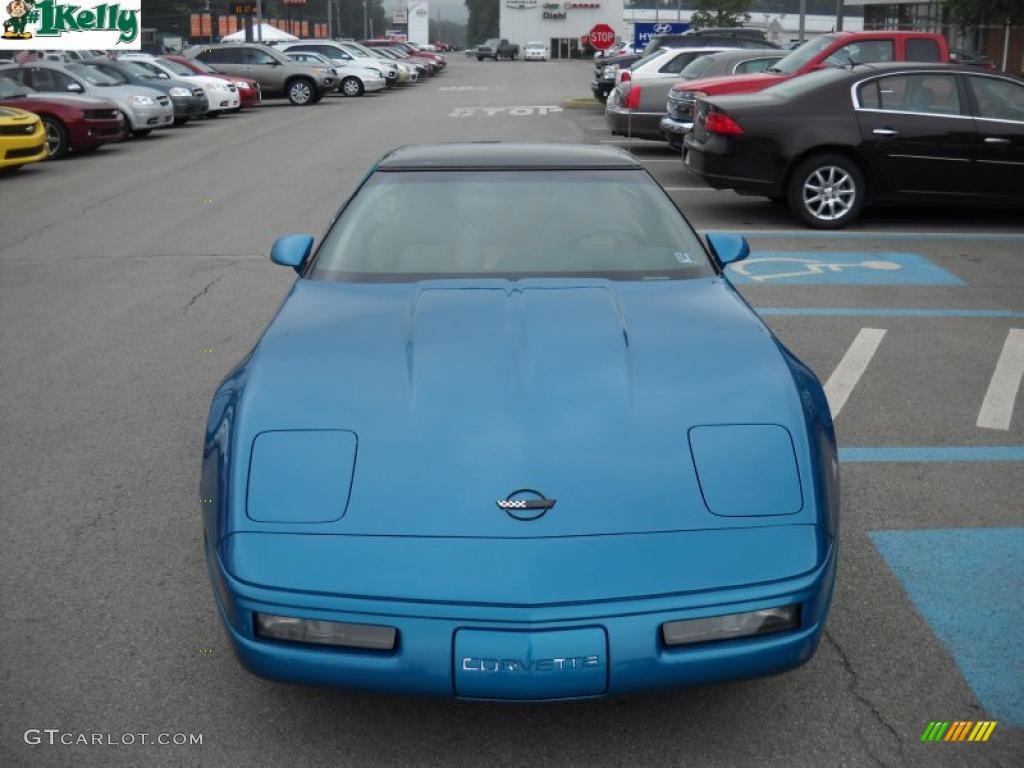 1996 Corvette Coupe - Bright Aqua Metallic / Light Beige photo #15